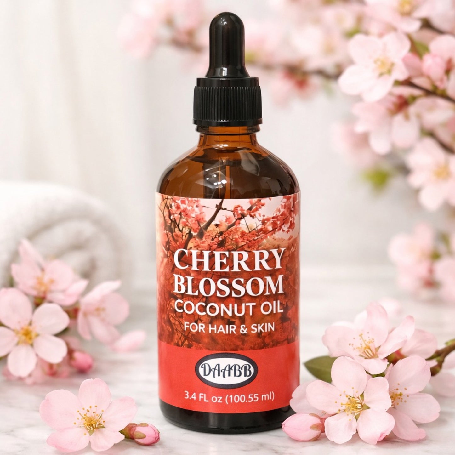 Travel Size Floral Perfume & Body Oil Trio - Jasmine, Rose & Cherry Blossom (3.4 fl oz each) PRODUCT DESCRIPTION