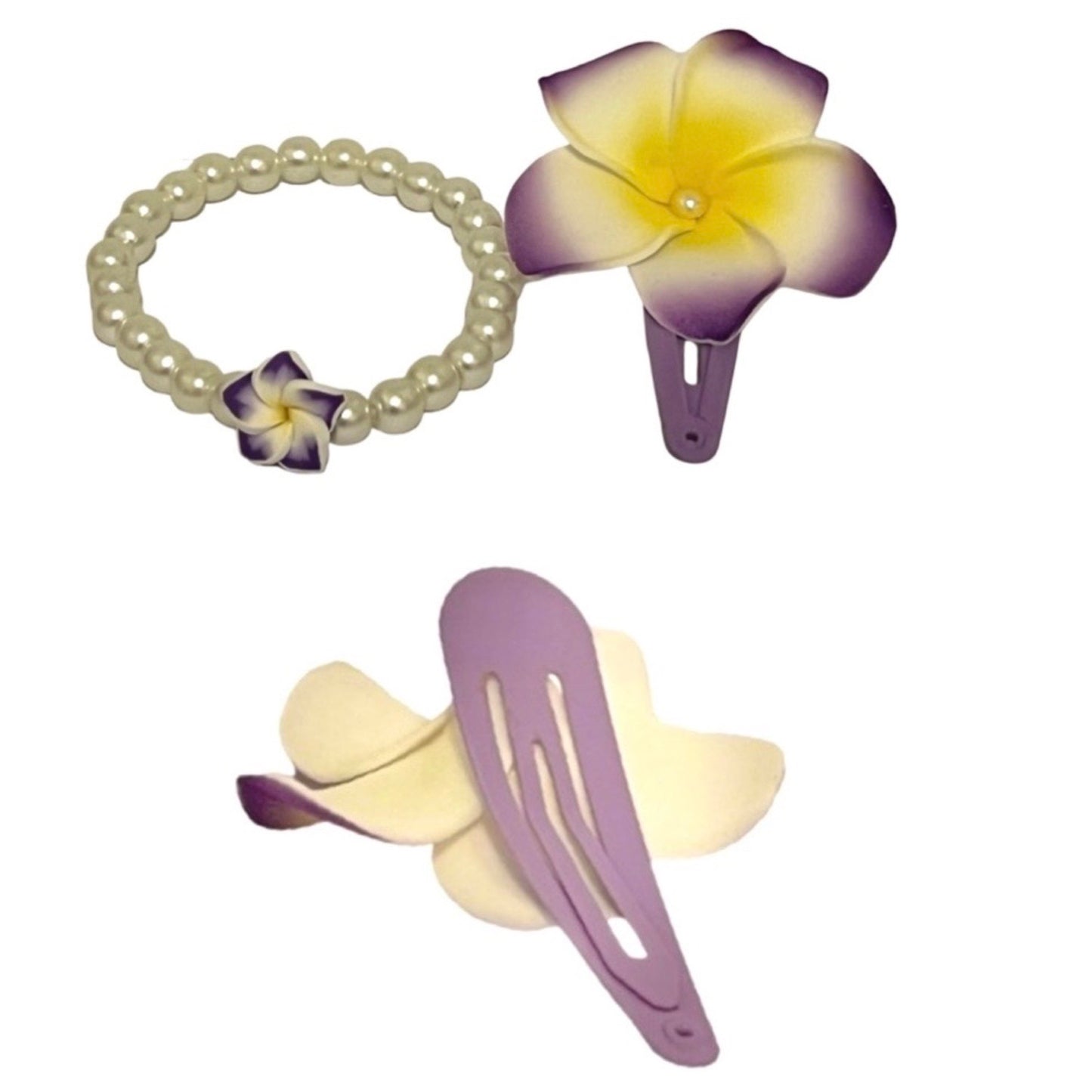 12 Piece Little Girls' Bracelet and Matching Hair Clip Set