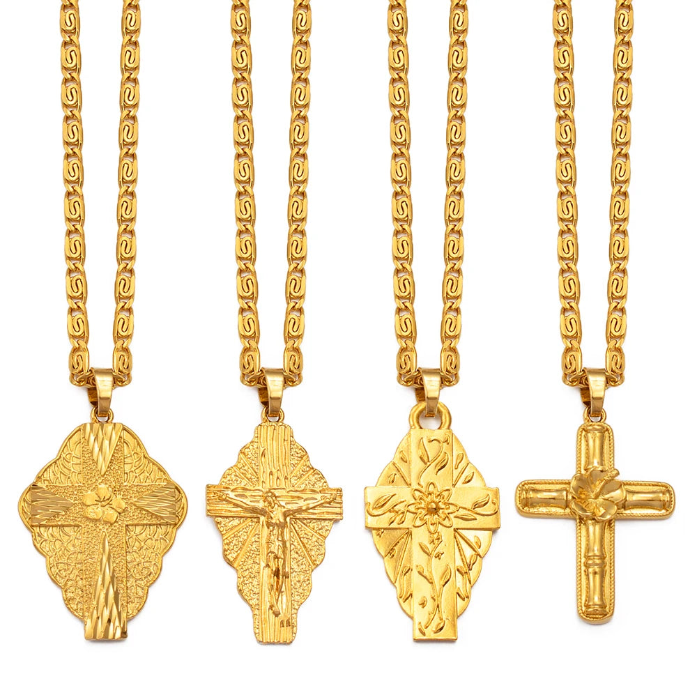 Cross Pendant Chain Necklaces Men/Women