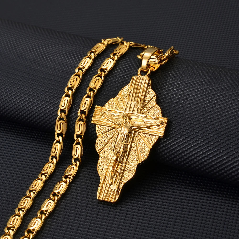 Cross Pendant Chain Necklaces Men/Women
