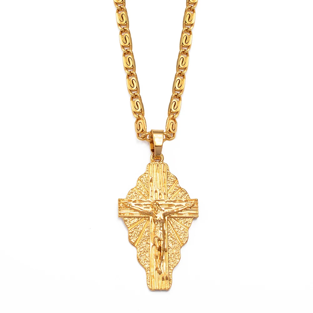 Cross Pendant Chain Necklaces Men/Women