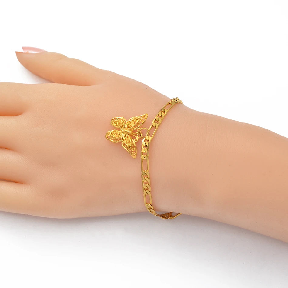 Charm Bracelets - Virgin Mary Butterfly Heart Pineapple Cross Bracelet Women