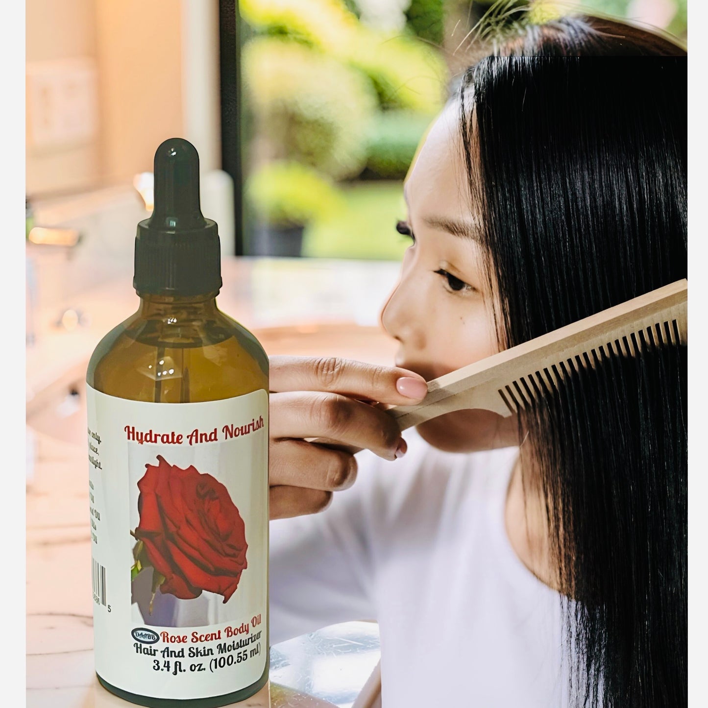 Rose Roll-On Perfume Oil and Body Oil Set