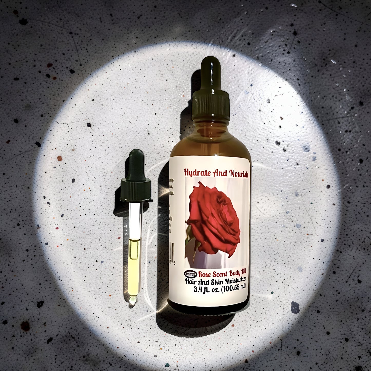 Rose Roll-On Perfume Oil and Body Oil Set