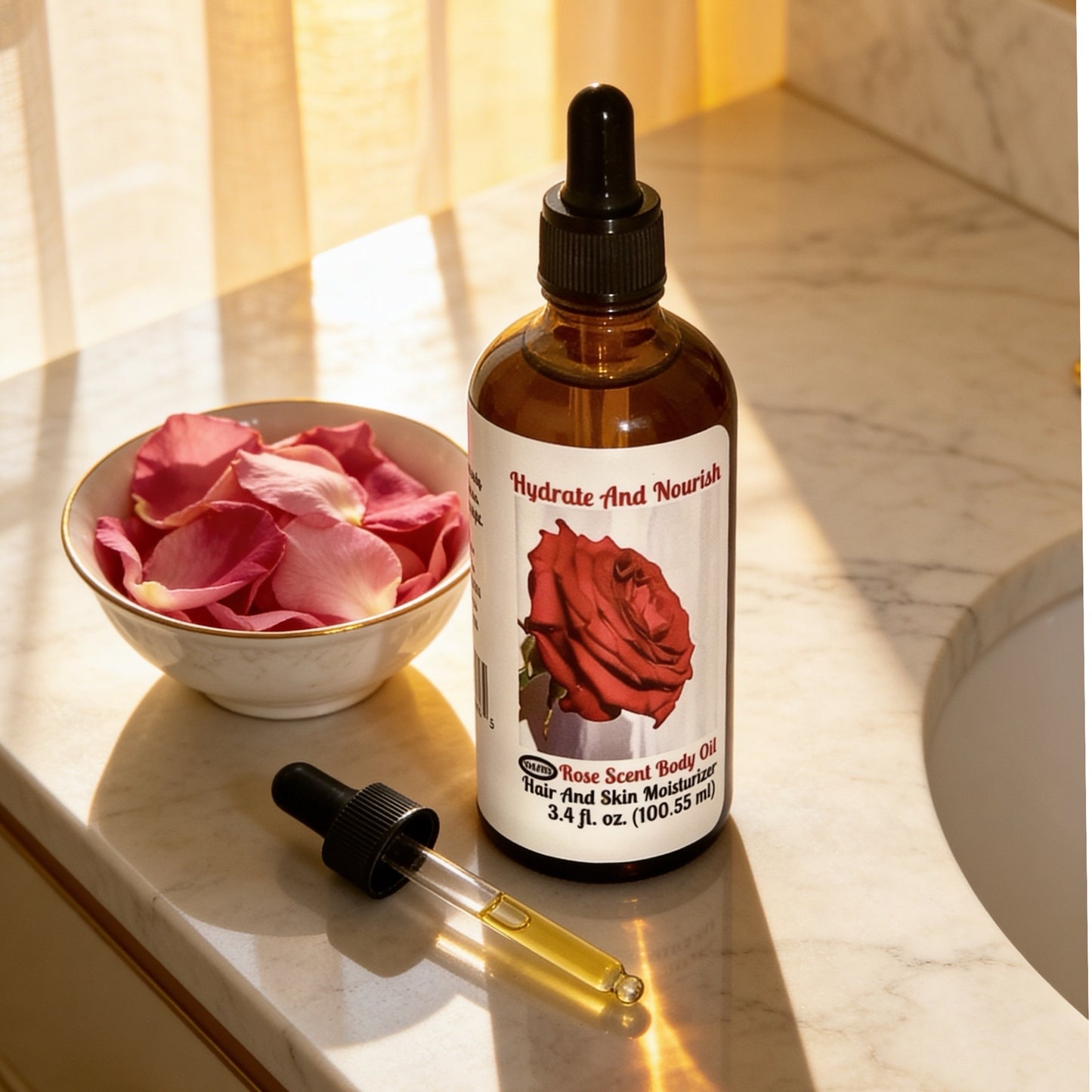 Rose Coconut Oil
