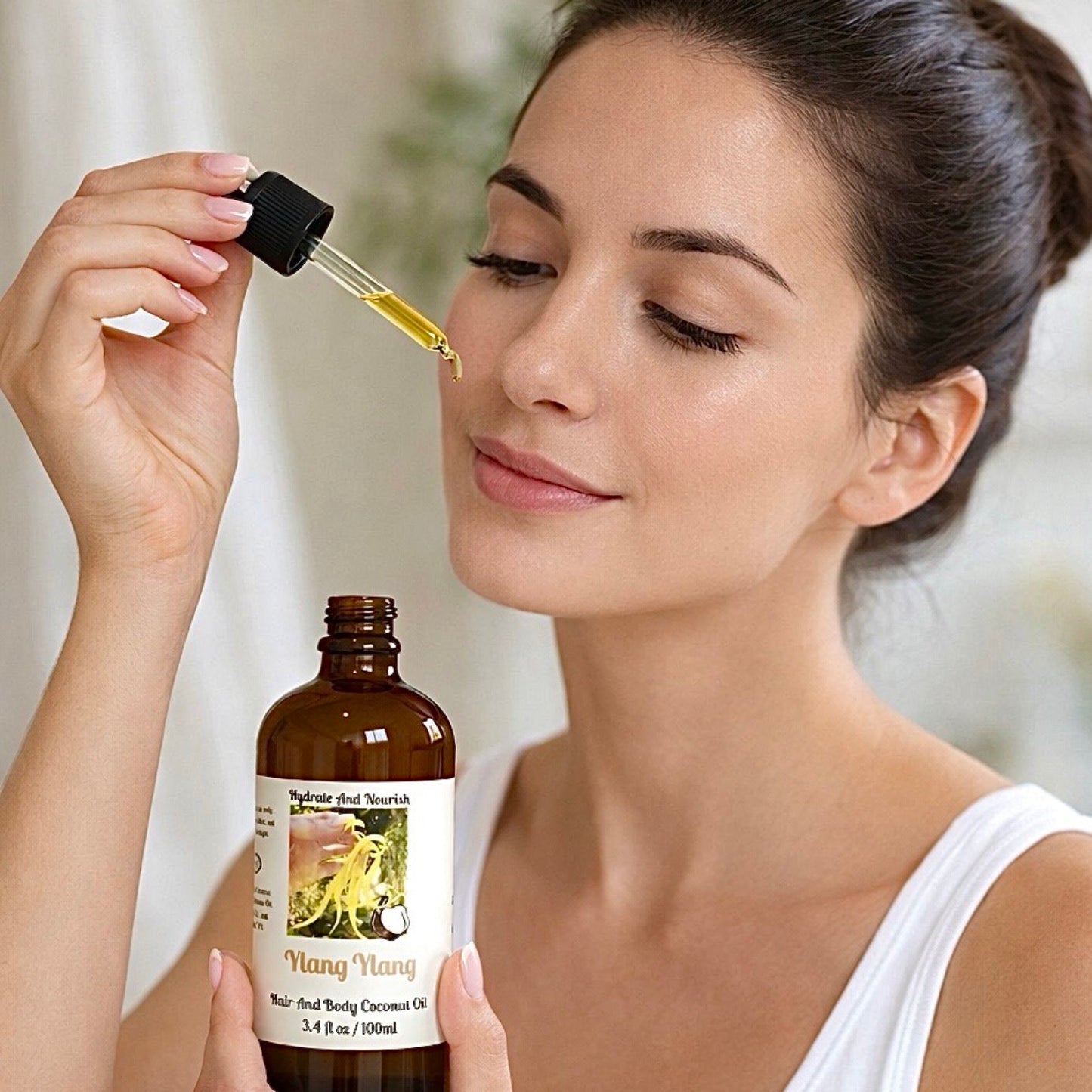 Ylang Ylang Hair & Body Coconut Oil - Hydrate & Nourish (3.4 fl oz/ 100 mL)