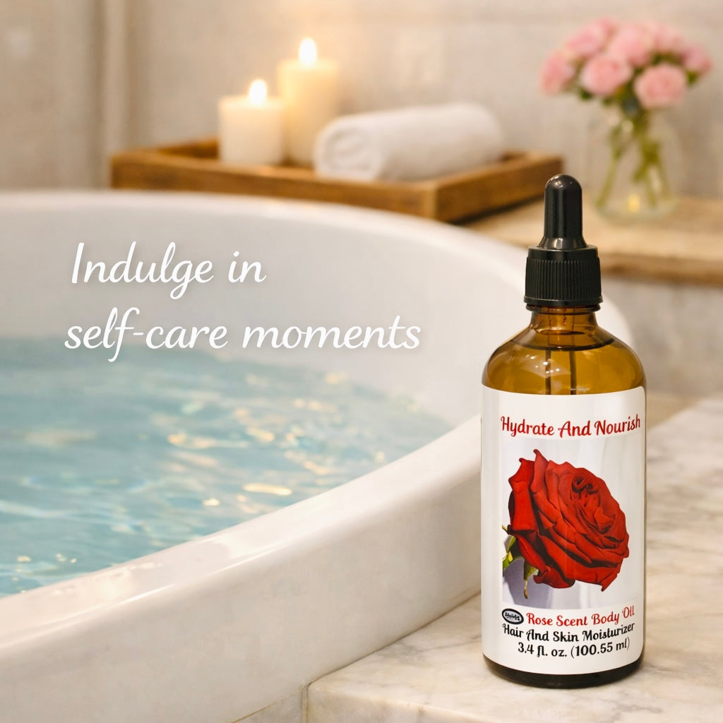 Rose Roll-On Perfume Oil and Body Oil Set