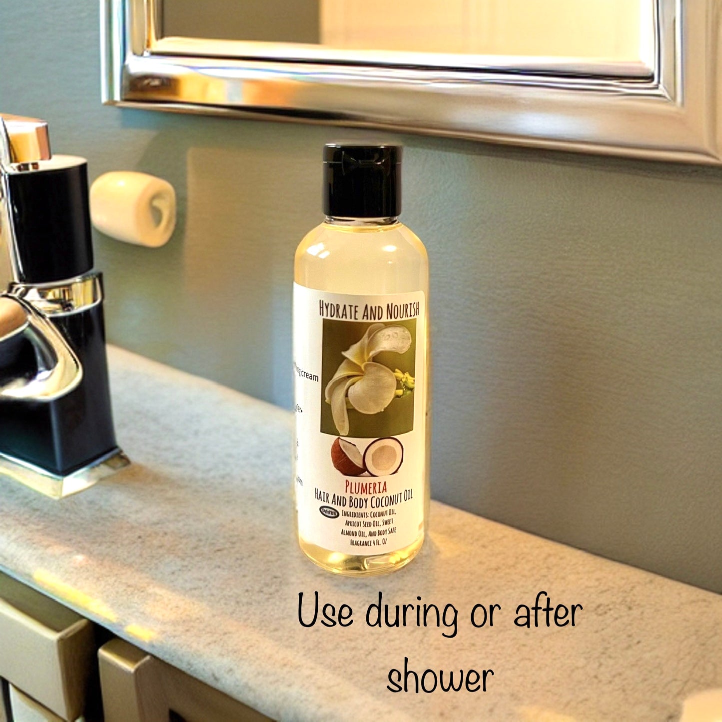 Plumeria Scent Coconut Oil