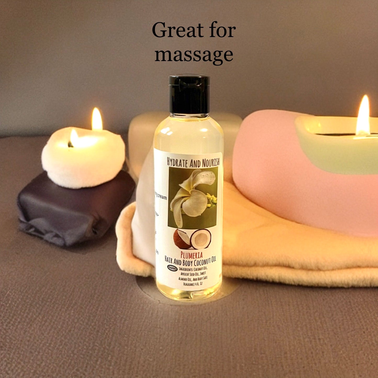 Plumeria Scent Coconut Oil