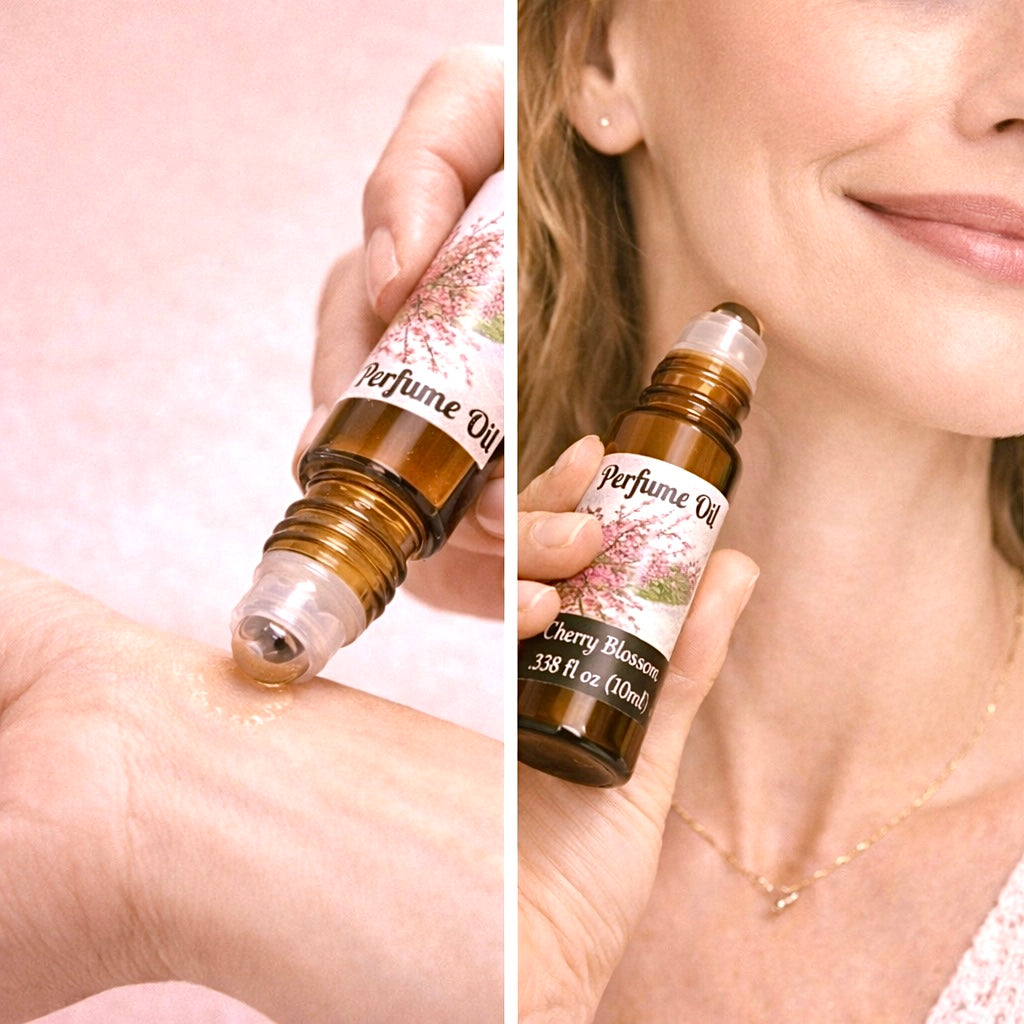 Japanese Cherry Blossom Perfume and Body Oil Set