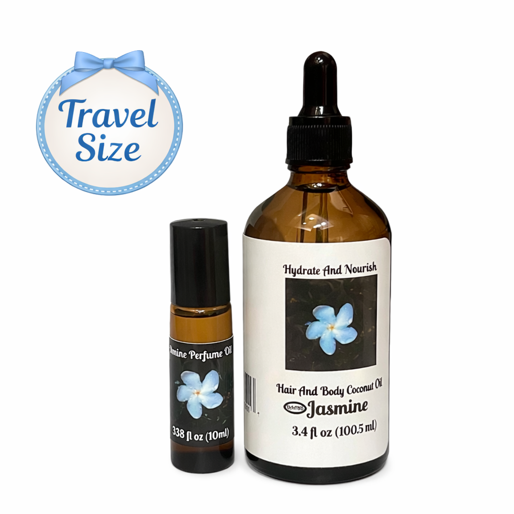 Jasmine Roll-On Perfume Oil and Body Oil Set