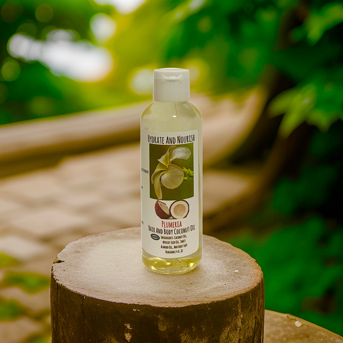 Plumeria Scent Coconut Oil