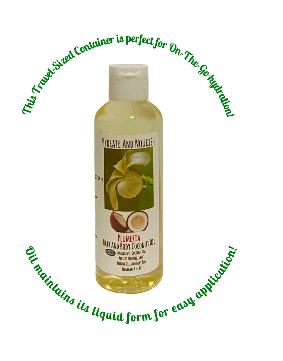 Plumeria Scent Coconut Oil