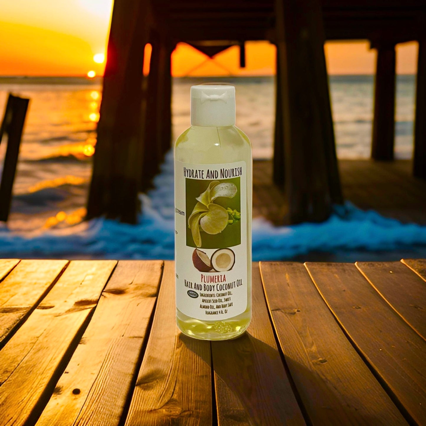 Plumeria Scent Coconut Oil