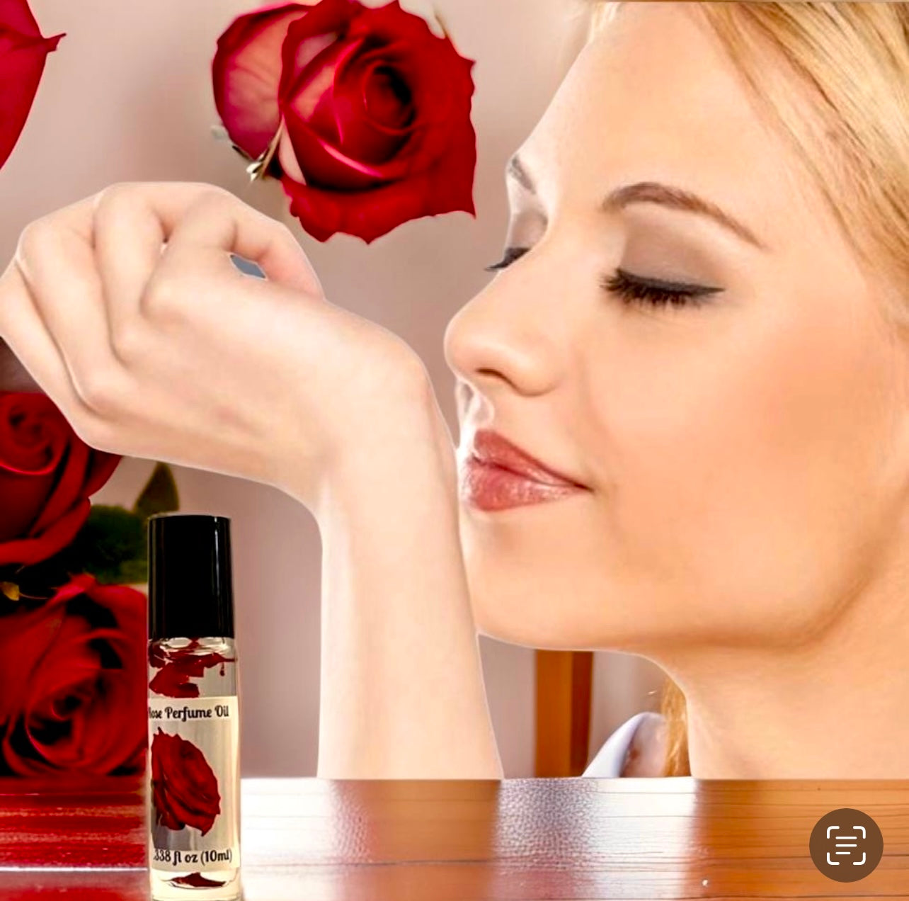Rose Roll-On Perfume Oil and Body Oil Set
