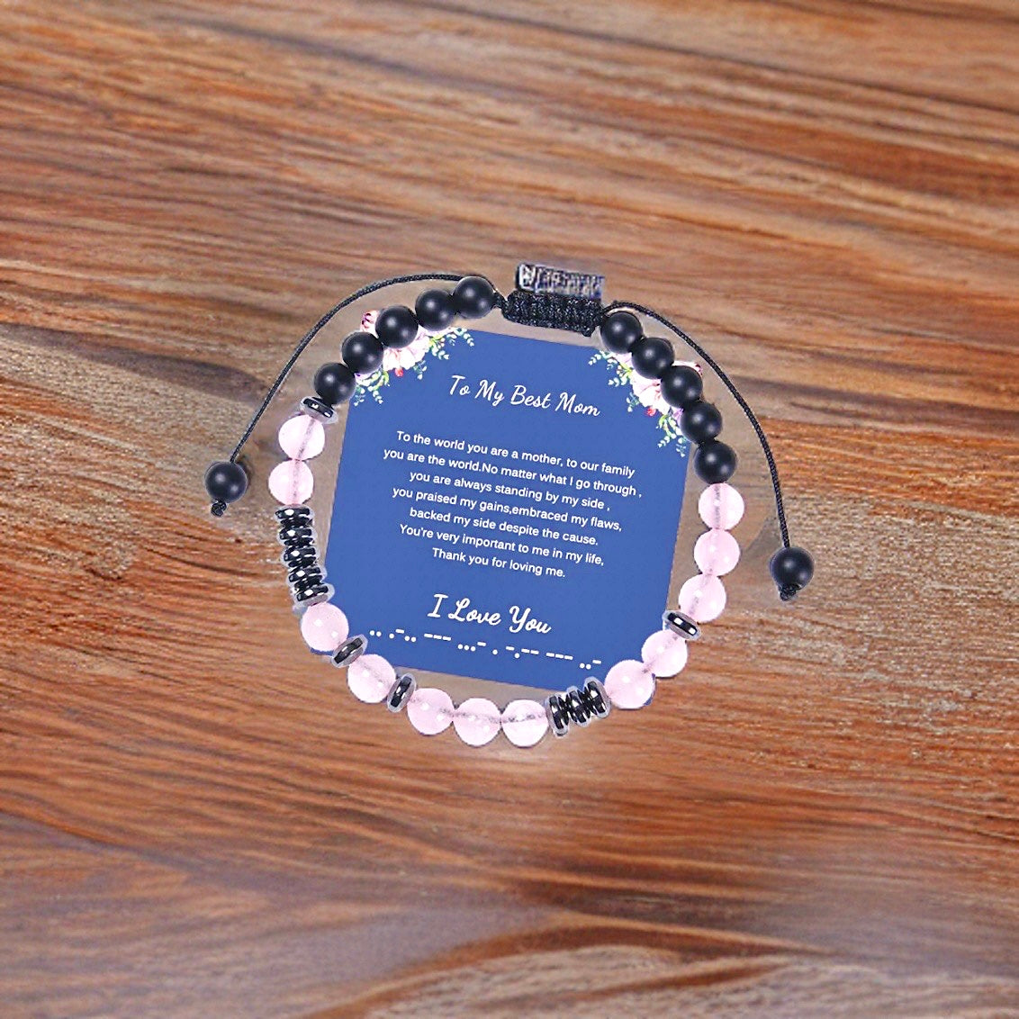 Message Card Bracelet For Mom