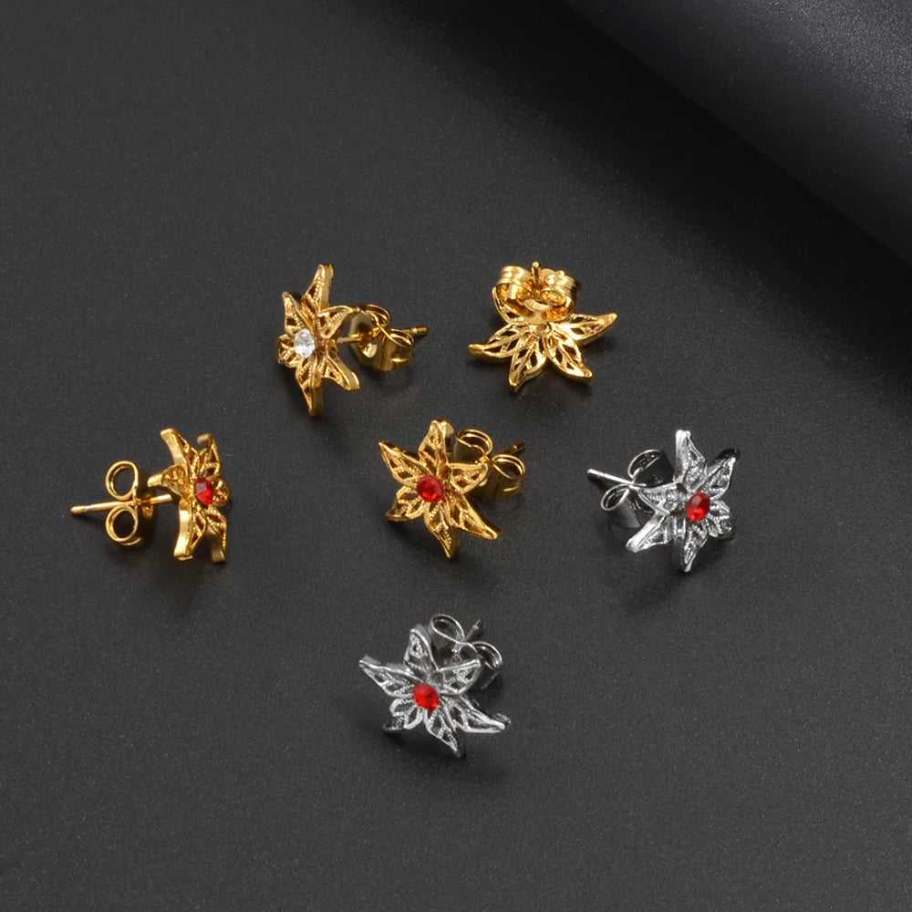 Mini Stud Earrings African for Women Girls 1.5CM