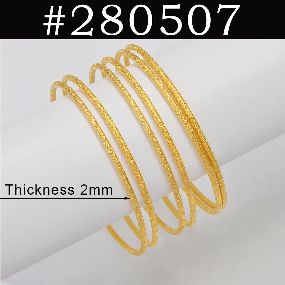6pcs/Lot Bracelets Women Girls Dubai Circle Bracelet