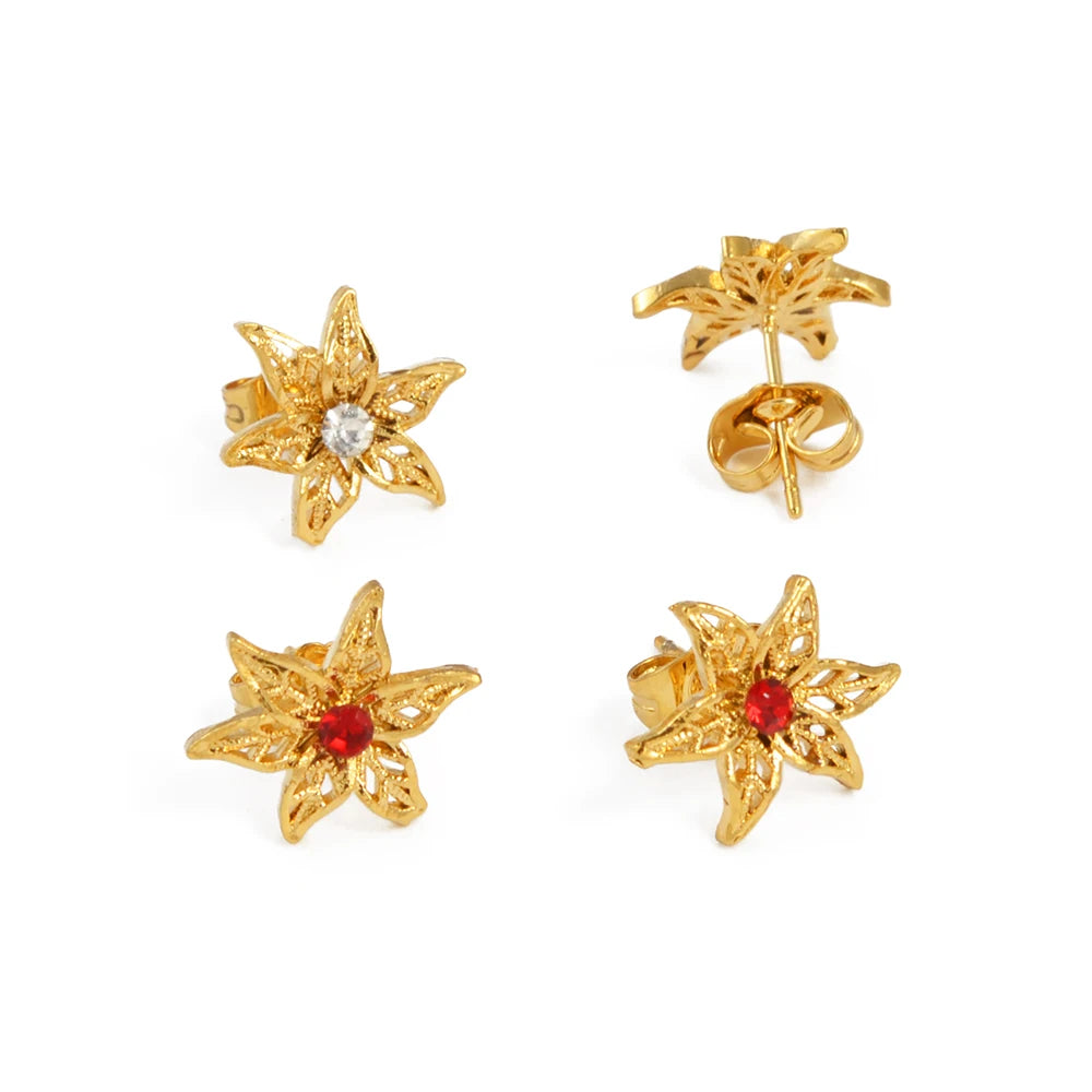 Mini Stud Earrings African for Women Girls 1.5CM