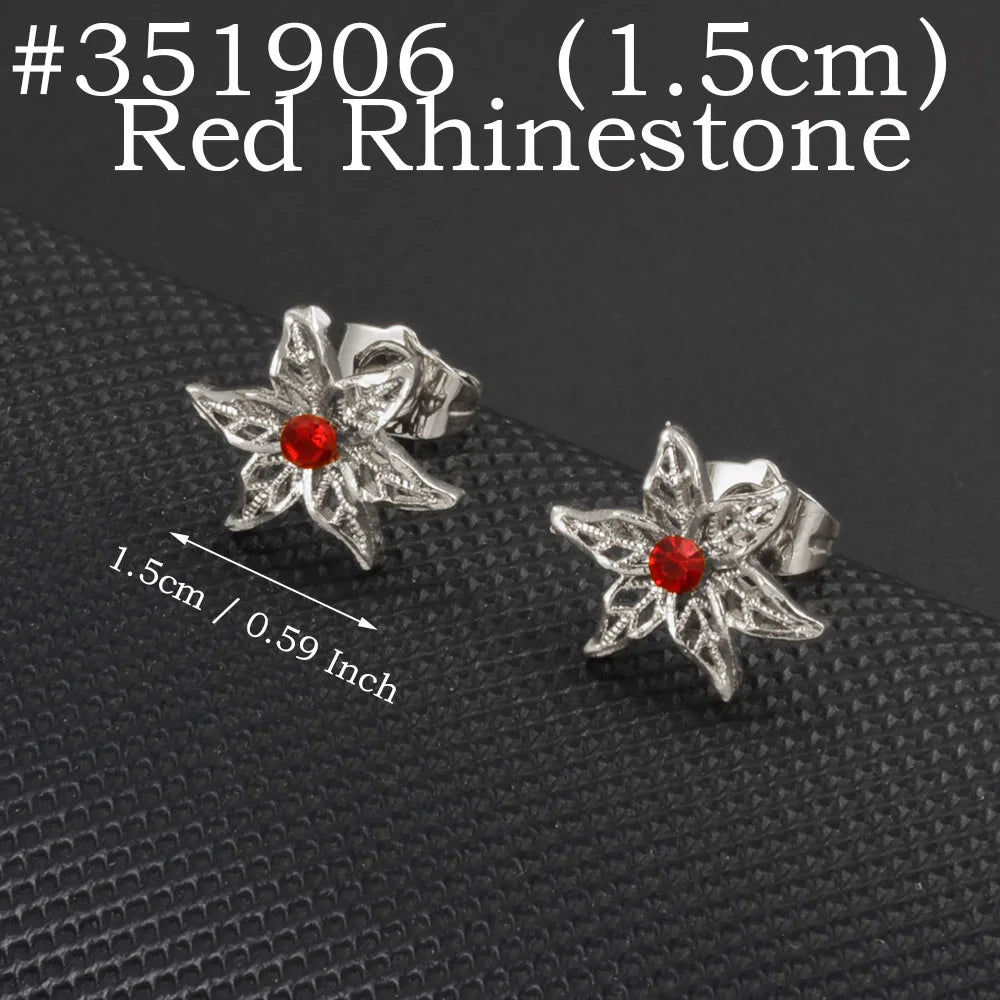 Mini Stud Earrings African for Women Girls 1.5CM