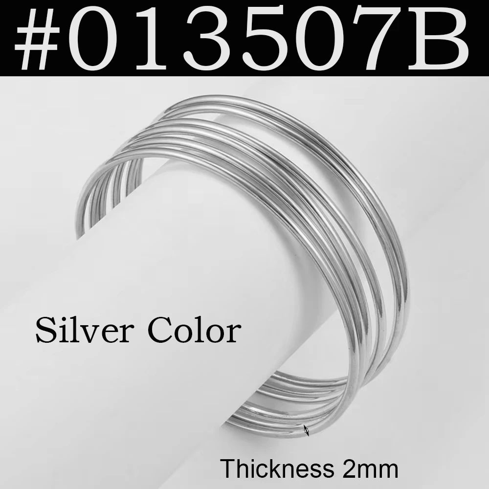 6pcs/Lot Bracelets Women Girls Dubai Circle Bracelet