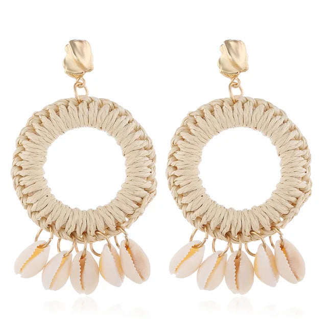 Vintage Handmade Shell Earrings