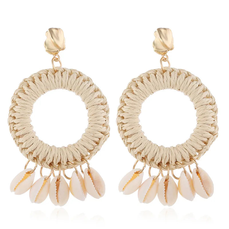 Vintage Handmade Shell Earrings