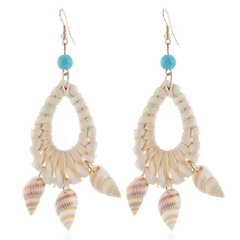 Vintage Handmade Shell Earrings