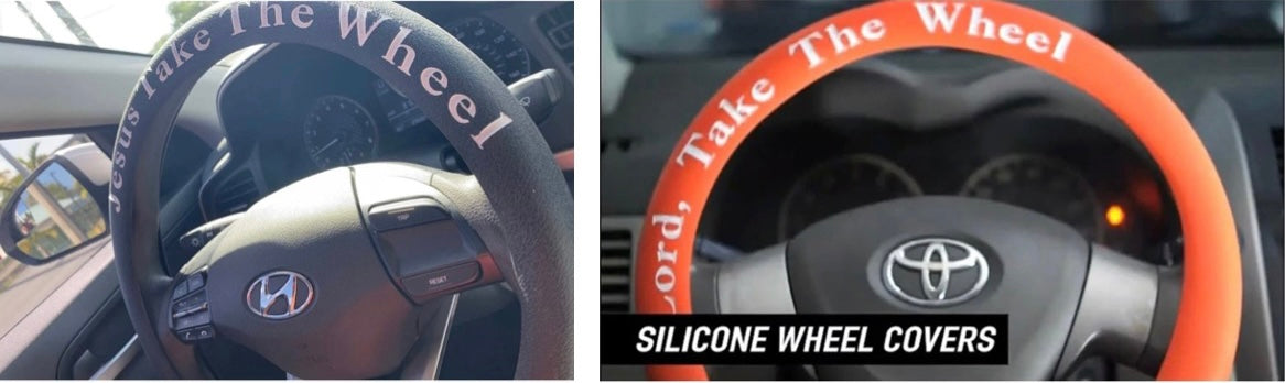 Lord/Jesus Take The Wheel Steering Wheel Cover car wheel cover Micronesia Fashion Boutique 